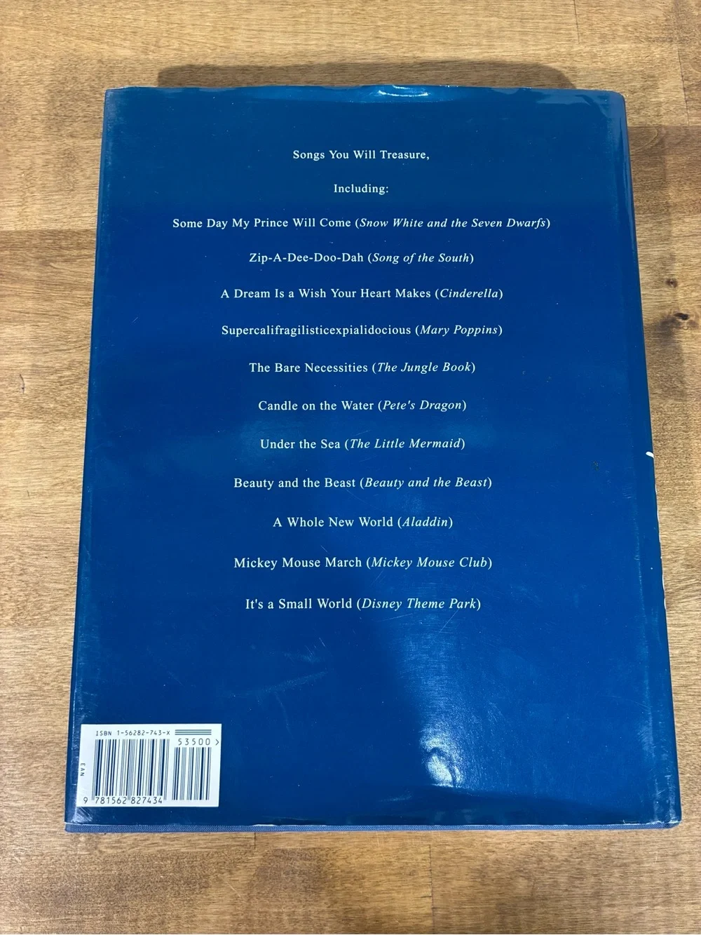 1993 Disney Illustrated Treasury of Songs First Edition Hardcover Sheet Music